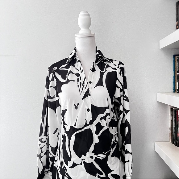 AREA STARS White & Black Sheath Dress, Size Medium - Picture 6 of 16